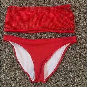 SHEIN Vibrant Red Bikini Set